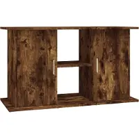vidaXL Aquariumstandaard 101x41x58 cm bewerkt hout gerookt eikenkleur