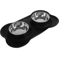 Purlove Dubbele voerbak voor hond en kat - 2 x 450 ml