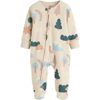 Next Nachtkledij 'Tog' beige / camel / lichtblauw / spar
