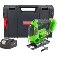 Procraft ST22 accu-decoupeerzaag 20 V 80 mm borstelloos + 1x accu 4,0 Ah + RHINO Toolcase - zonder oplader