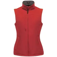 Regatta Dames/dames Flux Softshell Bodywarmer / Mouwloos Jasje (Waterafstotend & Windbestendig) (Klassiek Rood/Zegelgrijs)