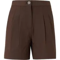 Pieces Bandplooibroek 'PCBosella' chocoladebruin