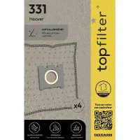 Top Filter Set van 4 stofzuigerzakken voor Hoover TopFilter Premium