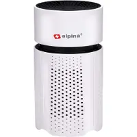 Alpina Mini Luchtreiniger met HEPA Filter H13 - Air Purifier met Ionisator voor Ruimtes 6m2 - Lucht Reiniger met USB voor Binnen en Onderweg - Air Cleaner 1.5W - Wit
