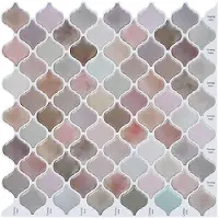 vidaXL Lanturn Tegel 50 pcs Beige 27 x 27 cm Polyurethaan en PET