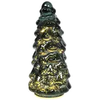 Svenska Living Glazen kerstboom, LED-verlichting, groen, 20 cm