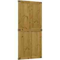 Syfax Schuifdeur CORONA 90 x 210 cm Massief grenenhout HoningBruin