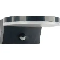 Polux Buitenlamp LED met bewegingssensor, zwart, 4000K, TESA R 324030,