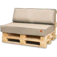 Blomster Outdoor - Tuinkussens Set voor Palletmeubels - Waterafstotend - Europallet - 120x80x15 cm