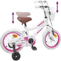 vidaXL Kinderfiets 16 Inch voor 4-6 jaar oud Wit