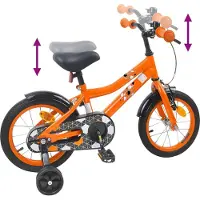vidaXL Kinderfiets 12 Inch voor 2-4 jaar oud Oranje