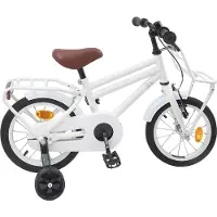vidaXL Kinderfiets 14 Inch voor 3-5 jaar oud Wit