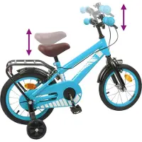 vidaXL Kinderfiets 12 Inch voor 2-4 jaar oud Lichtblauw