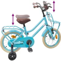 vidaXL Kinderfiets 12 Inch voor 2-4 jaar oud Lichtblauw
