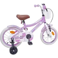 vidaXL Kinderfiets 12 Inch voor 2-4 jaar oud Paars