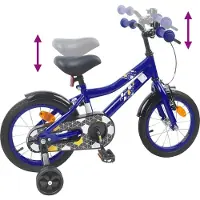 vidaXL Kinderfiets 16 Inch voor 4-6 jaar oud Donkerblauw