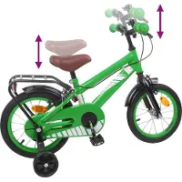 vidaXL Kinderfiets 16 Inch voor 4-6 jaar oud Groen