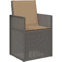 vidaXL Tuinstoelen 2 st Lichtgrijs en Taupe PP