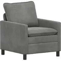vidaXL Bank Donkergrijs 76 x 81 x 87,5 cm Fluweel