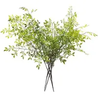 OEM Groene Nandina-takken, 110 cm, set van 4, voor decoratie in een vaas