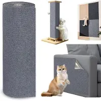 OEM Zelfklevende krabmat voor katten, 300 x 40 cm, krabplank, bescherming tegen meubels en banken (grijs)