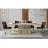 AEA Moderne eethoekset bestaande uit een eettafel en 4 elegante stoelen