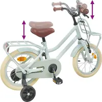 vidaXL Kinderfiets 16 Inch voor 4-6 jaar oud Lichtgroen