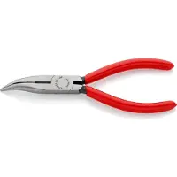 Knipex 25 21 160 Radiotang gebogen + Zijsnijder 160mm