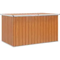 vidaXL Buitopslagdoos Gegalvaniseerd staal 171 x 99 x 93 cm Houtachtig