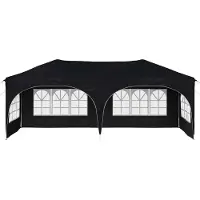 vidaXL Pop-up Feesttent 575 x 288 x 245 cm Antraciet Oxford Stof
