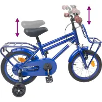 vidaXL Kinderfiets 14 Inch voor 3-5 jaar oud Donkerblauw