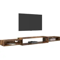 vidaXL Wand gemonteerd TV Kast Muurmontage Gerookt eiken