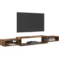 vidaXL Wand gemonteerd TV Kast Muurmontage Gerookt eiken