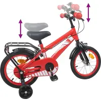 vidaXL Kinderfiets 16 Inch voor 4-6 jaar oud Rood