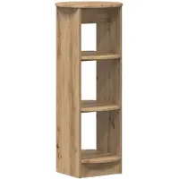 vidaXL Bijzetkast Artisanaal eiken 40 x 40 x 100 cm Geconstrueerd hout