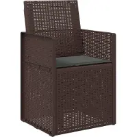 vidaXL Tuinstoelen 2 st Bruin en antracietkleurig PP