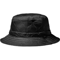 Brixton ABRAHAM REV BUCKET HAT Unisex Hoed - BLACK/BLACK