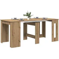 vidaXL Eettafel Artisanaal eiken 180 x 85 x 75 cm Bewerkt hout
