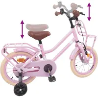 vidaXL Kinderfiets 16 Inch voor 4-6 jaar oud Licht Roze