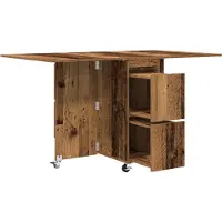 vidaXL Eettafel 140 x 80 x 77 cm Bewerkt hout Oud hout Rechthoekig