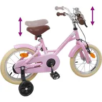 vidaXL Kinderfiets 16 Inch voor 4-6 jaar oud Licht Roze