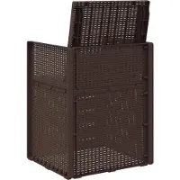 vidaXL Tuinstoelen 2 st Bruin en lichtgrijs PP