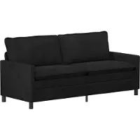 vidaXL Bankstel 2 pcs Zwart Fluweel