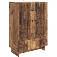 vidaXL Dressoir Oudhout 66 x 34,5 x 95 cm Geconstrueerd hout