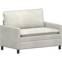 vidaXL Bank Crèmekleurig 126 x 81 x 87,5 cm Fluweel