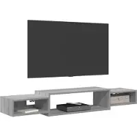 vidaXL Wand gemonteerd TV Kast Muurmontage Grijs Sonoma