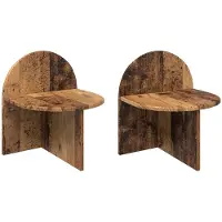 vidaXL Nachtkastje 2 st Oud hout 40 x 35,5 x 45,5 cm