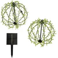 Lumisky Set van 2 bladvormige zonnebollen D30CM FESTY BALL