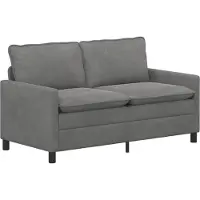 vidaXL Bank Donkergrijs 156 x 81 x 87,5 cm Fluweel