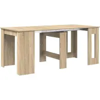 vidaXL Eettafel 180 x 85 x 75 cm Bewerkt hout Sonoma Eiken Rechthoekig